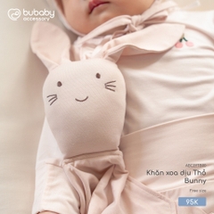 (Freesize) Khăn xoa dịu Thỏ bunny và Vịt con Bubaby Bamboo cotton | Phụ kiện BU Baby chính hãng