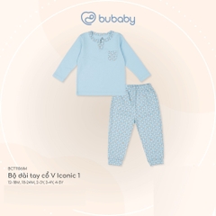 (6M-5Y) Bộ dài tay thu đông Bubaby Cotton - BCT110409 BCT1106IM | Quần áo BU Baby chính hãng