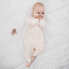 (NB-3M) Body dài tay cài giữa Bao tay chân Lật ấm áp cho mùa thu nhẹ Bubaby Molist BMD210200 | Quần áo chính hãng