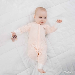 (NB-3M) Body dài tay cài giữa Bao tay chân Lật ấm áp cho mùa thu nhẹ Bubaby Molist BMD210200 | Quần áo chính hãng