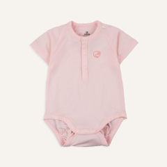 (1M-12M) Body chip ngắn tay raglan cổ trụ Bubaby Bambus - BBB230301 | Quần áo BU Baby chính hãng