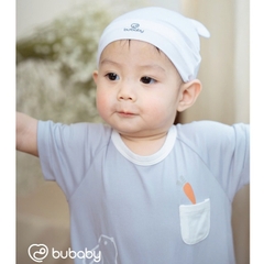 (1M-12M) Body đùi ngắn tay cài sau Bubaby Bamco - BBC231002 | Quần áo BU Baby chính hãng
