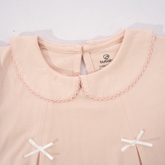 (1M-12M) Body chip ngắn tay cổ Peterpan Bubaby Bamco - BBC230300 | Quần áo BU Baby chính hãng