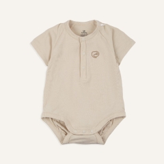(1M-12M) Body chip ngắn tay raglan cổ trụ Bubaby Bambus - BBB230301 | Quần áo BU Baby chính hãng