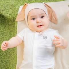 (1M-9M) Bộ ngắn tay cài giữa Bubaby Siro - BSR130204 | Quần áo BU Baby chính hãng