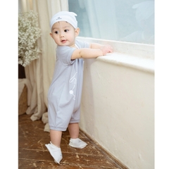 (1M-12M) Body đùi ngắn tay cài sau Bubaby Bamco - BBC231002 | Quần áo BU Baby chính hãng