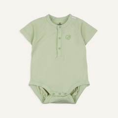 (1M-12M) Body chip ngắn tay raglan cổ trụ Bubaby Bambus - BBB230301 | Quần áo BU Baby chính hãng