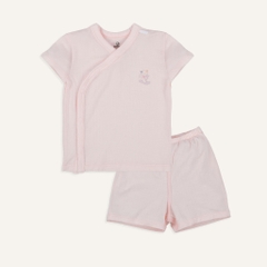 (1M-9M) Bộ ngắn tay cài chéo bé trai bé gái Bubaby Siro BSR130807 BSR130808 | Quần áo BU Baby chính hãng