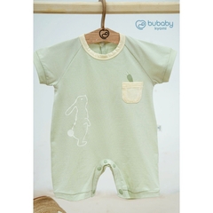 (1M-12M) Body đùi ngắn tay cài sau Bubaby Bamco - BBC231002 | Quần áo BU Baby chính hãng