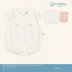 (1M-12M) Body chip ngắn tay cổ Peterpan Bubaby Bamco - BBC230300 | Quần áo BU Baby chính hãng