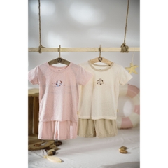 (6M-5Y) Bộ ngắn tay cổ tròn Bubaby Siro - BSR130406 | Quần áo BU Baby chính hãng