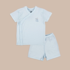 (1M-9M) Bộ ngắn tay cài chéo bé trai bé gái Bubaby Siro BSR130807 BSR130808 | Quần áo BU Baby chính hãng