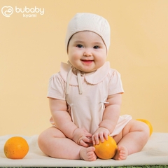 (1M-12M) Body chip ngắn tay cổ Peterpan Bubaby Bamco - BBC230300 | Quần áo BU Baby chính hãng