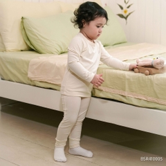 (6M-5Y) Quần legging dài + Áo dài tay cho bé trai bé gái Bubaby Siro BSR410005 | Quần áo chính hãng