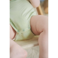 (1M-12M) Body chip ngắn tay raglan cổ trụ Bubaby Bambus - BBB230301 | Quần áo BU Baby chính hãng