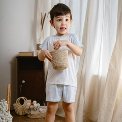 (6M-5Y) Bộ quần áo ngắn tay cổ trụ bé trai bé gái Bubaby Siro - BSR130305 BSR130306 | Quần áo BU Baby chính hãng