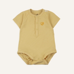 (1M-12M) Body chip ngắn tay raglan cổ trụ Bubaby Bambus - BBB230301 | Quần áo BU Baby chính hãng