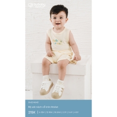 (6M-5Y) Bộ sát nách cổ tròn Bubaby Molist - BMD140401| Quần áo BU Baby Chính hãng
