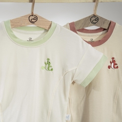 (6M-5Y) Bộ ngắn tay, bộ sát nách cổ tròn Bambus BBB130405 BBB140407 | Quần áo BU Baby chính hãng