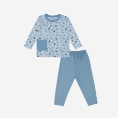 (1Y-4Y) Bộ quần áo dài tay cài vai Dona - BBB1101DN Bambus BBB1101DN - Bu baby bé trai –  bé gái – Quần áo