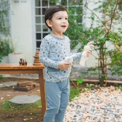 (1Y-4Y) Bộ quần áo dài tay cài vai Dona - BBB1101DN Bambus BBB1101DN - Bu baby bé trai –  bé gái – Quần áo