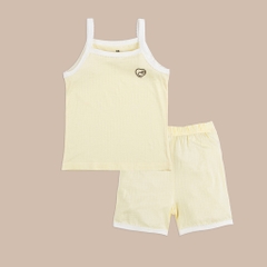 (6M-5Y) Bộ áo 2 dây, quần đùi bé gái Bubaby Siro - BSR153101 | Quần áo BU Baby chính hãng