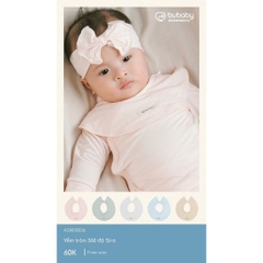 (Freesize) Yếm tròn và yếm tam giác 360 độ Bubaby Siro ASR010036 | Phụ kiện BU Baby sơ sinh chính hãng