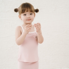 (6M-5Y) Bộ áo 2 dây, quần đùi bé gái Bubaby Siro - BSR153101 | Quần áo BU Baby chính hãng