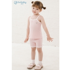 (6M-5Y) Bộ áo 2 dây, quần đùi bé gái Bubaby Siro - BSR153101 | Quần áo BU Baby chính hãng