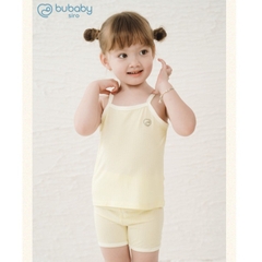 (6M-5Y) Bộ áo 2 dây, quần đùi bé gái Bubaby Siro - BSR153101 | Quần áo BU Baby chính hãng