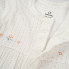 (1M-12M) Body đùi ngắn tay cài giữa cho bé gái Bubaby Molist - BMD230200 | Quần áo BU Baby chính hãng