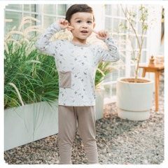 (1Y-4Y) Bộ quần áo dài tay cài vai Dona - BBB1101DN Bambus BBB1101DN - Bu baby bé trai –  bé gái – Quần áo