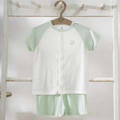 (1M-12M) Bộ ngắn tay cài giữa bé trai bé gái BU Siro - BSR130205 BSR130206 | Quần áo BU Baby chính hãng
