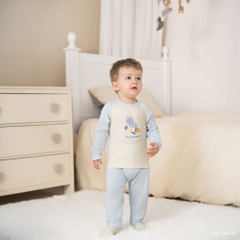 BU Baby (6M-5Y) Bộ dài tay raglan cài vai in vũ trụ BU Viscose Cotton IVC110100 | Quần áo chính hãng