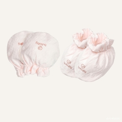 BU Baby (0M-12M) Set dài tay cài giữa, bèo đáp ngực BU Viscose Cotton KVC110200 | Hàng chính hãng