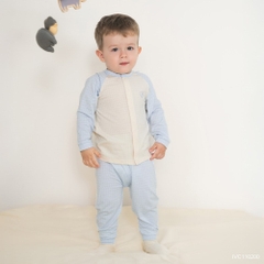BU Baby (0M-12M) Bộ dài tay cài giữa  BU Viscose Cotton IVC110200 | Quần áo chính hãng