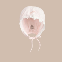 BU Baby (0M-12M) Set dài tay cài giữa, bèo đáp ngực BU Viscose Cotton KVC110200 | Hàng chính hãng