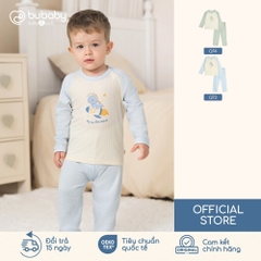 BU Baby (6M-5Y) Bộ dài tay raglan cài vai in vũ trụ BU Viscose Cotton IVC110100 | Quần áo chính hãng