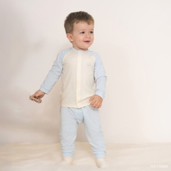BU Baby (0M-12M) Bộ dài tay cài giữa  BU Viscose Cotton IVC110200 | Quần áo chính hãng