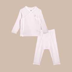 BU Baby (NB-6M) Set dài tay cài chéo BU Viscose IVS110801 | Quần áo chính hãng
