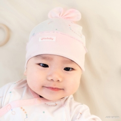 Mũ tròn đính nơ sang xinh yêu - ABB19DN00 | Phụ kiện Bubaby Chính hãng