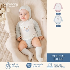 BU Baby (1-12M) Body chip dài tay cài vai Mùa Thu êm BU Cotton BCT210104 | Body chính hãng
