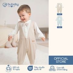 BU Baby (0-12M) Body dài tay cài giữa Giả vest Thu êm cho bé BU Baby SCT2102VE | Hàng chính hãng