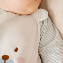 BU Baby (Newborn) Body dài tay cài chéo tai gấu Thu êm BU Baby Cotton BCT210802 | Body chính hãng