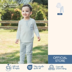 BU Baby (6M-5Y) Bộ dài tay cổ trụ Thu êm BU Cotton BCT110305 | Quần áo BU Chính hãng