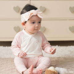 BU Baby (0-6M) Bộ dài tay cài chéo Bubaby Siro Viscose I VS110800 | Quần áo  Chính hãng
