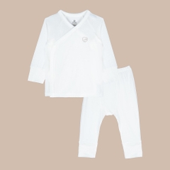 BU Baby (0-6M) Bộ dài tay cài chéo Bubaby Siro Viscose I VS110800 | Quần áo  Chính hãng