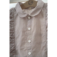 BU Baby (6M-3Y) Áo sơ mi sát nách bèo ngực cho bé gái BU Cotton BCT343901 | Hàng chính hãng