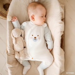 BU Baby (Newborn) Body dài tay cài chéo tai gấu Thu êm BU Baby Cotton BCT210802 | Body chính hãng