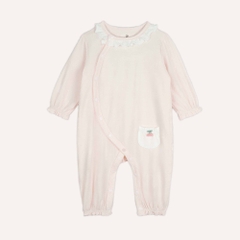 BU Baby (0-12M) Body dài tay cài chéo cổ bèo BU Cotton KVC2108CB | Body chính hãng